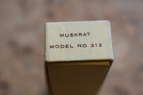 Vintage Buck USA 313 Muscrat Knife, 1966-1967 Black 2 Blades with Box and Papers - Picture 18 of 24