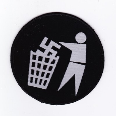 Put Na*is In The Bin Sew On Patch New /Vintage Official Merch.