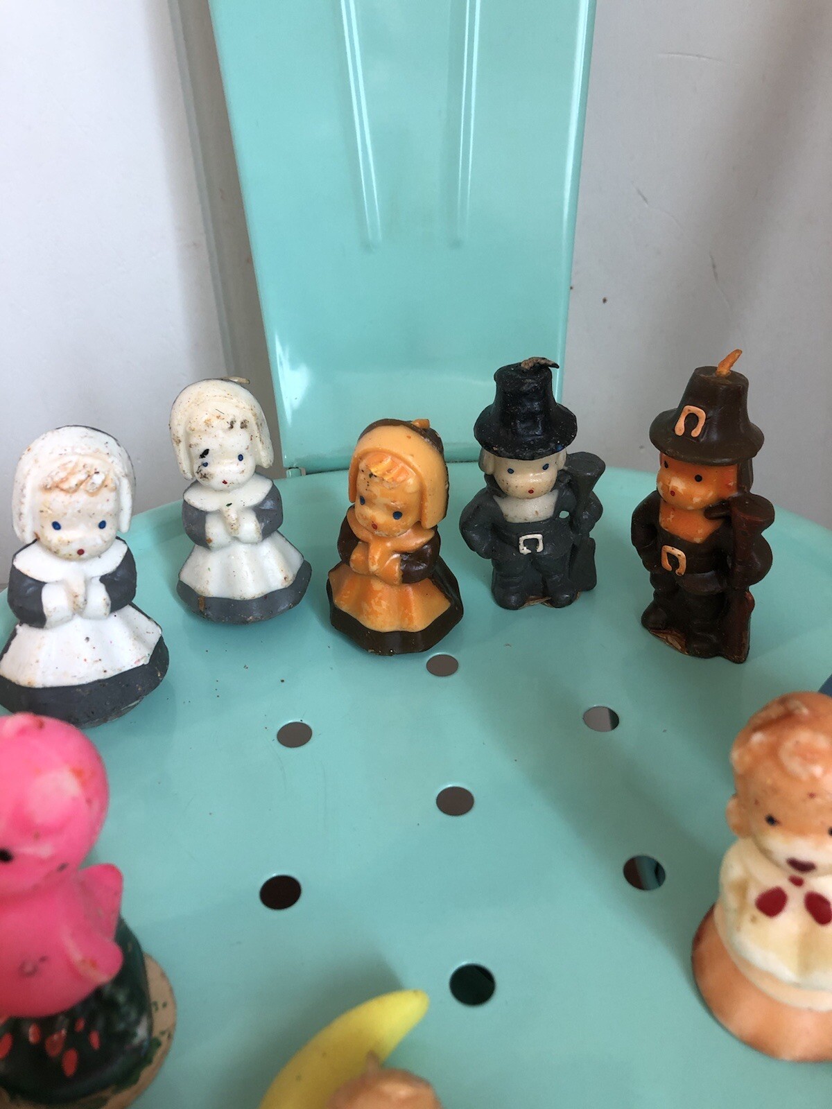 Vintage Lot of Gurley Thanksgiving, Easter, Christmas Novelty Candles