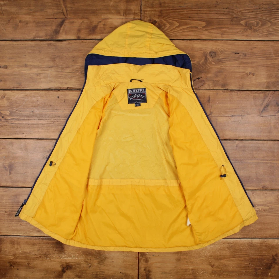 Vintage Pacific Trail Windbreaker Jacket S Yellow Womens - Image 4 of 4