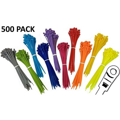 Mounting Head Cable Ties - Screw, Nail, - Size & Color Options - Electriduct