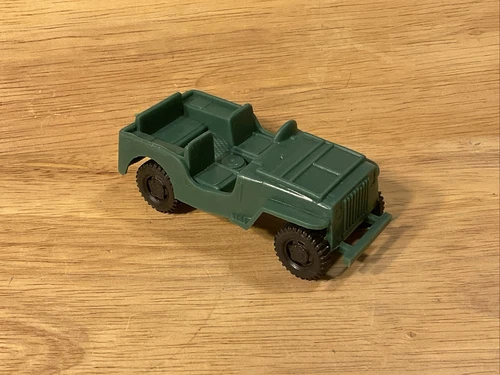 Vintage Marx Desert Fox Playset Dark Green Jeep