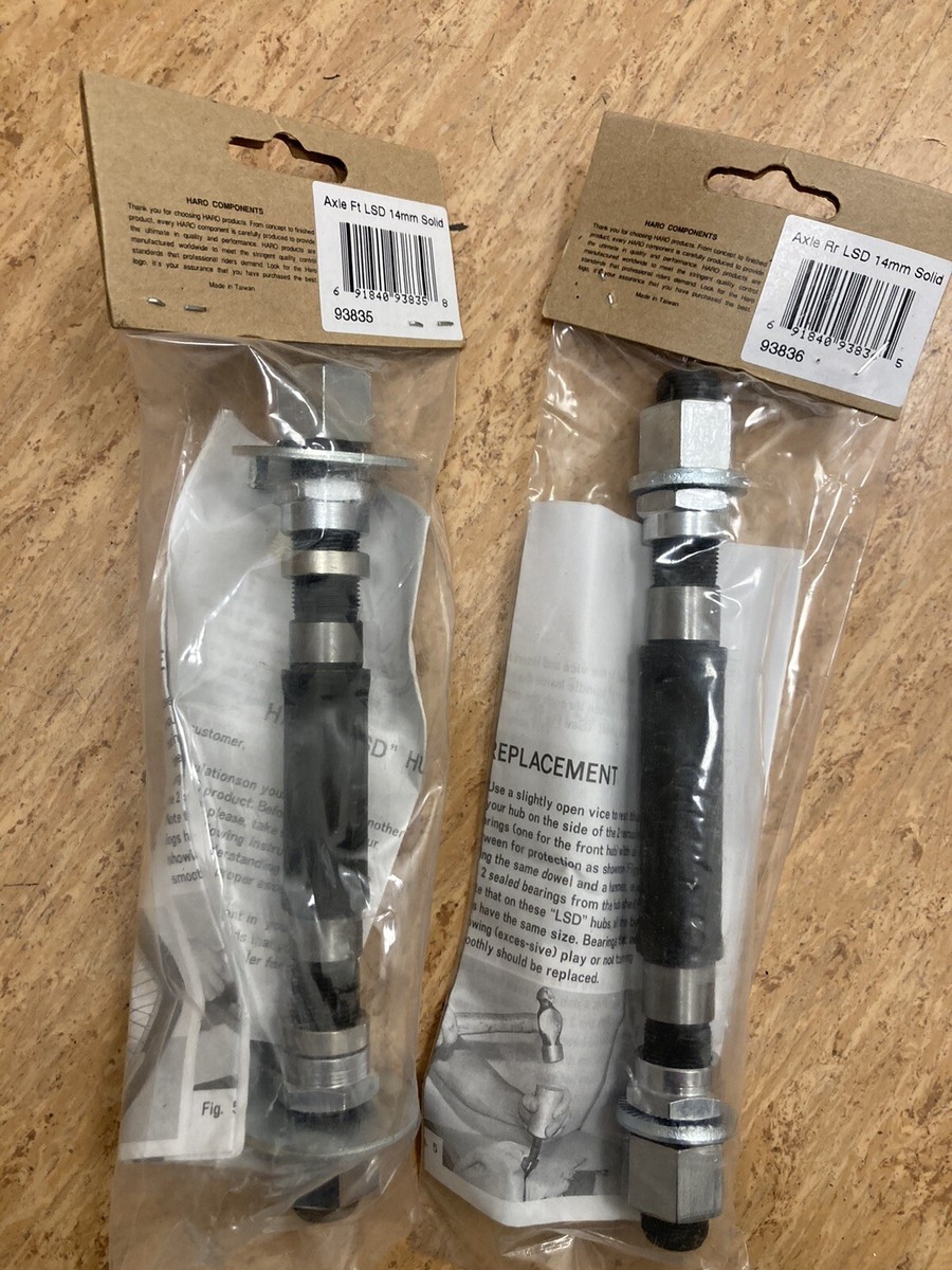 Nos Haro Axle set 93835/93836 LSD 14mm Fr and Rear | eBay