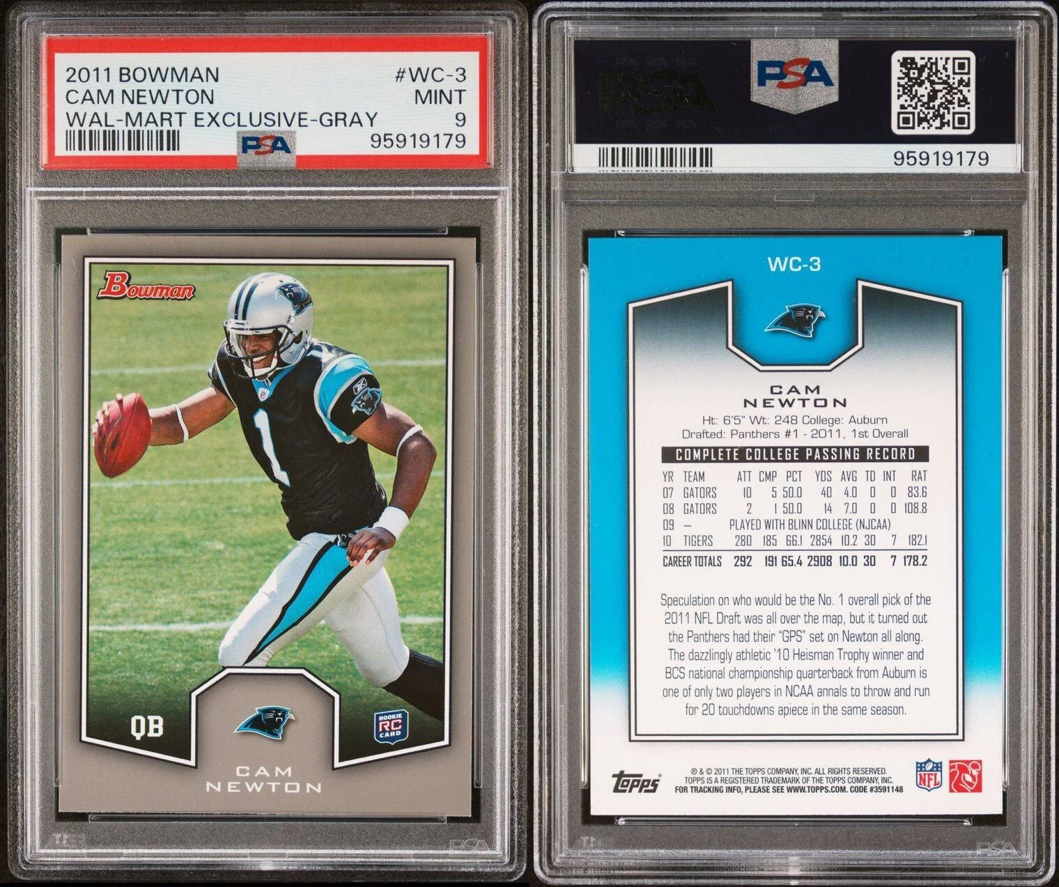Cam Newton Bowman Wal-Mart Exclusive #WC3 Base