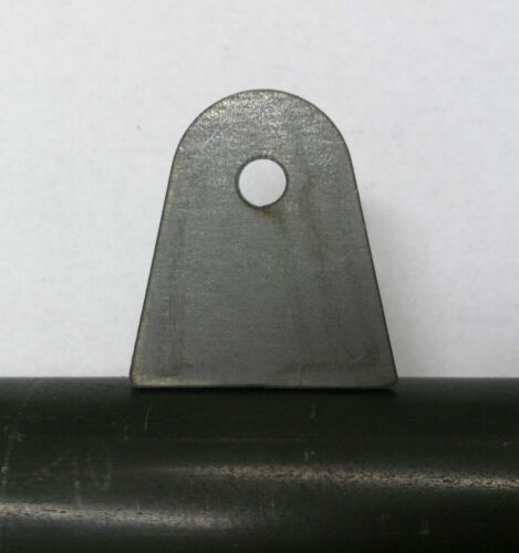 20PACK FLAT WELD TAB 1/4 Hole 1 1/8" HEIGHT 1/16 THICK LASER CUT FROM MILD STEEL - Picture 1 of 4