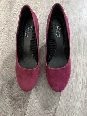 EASY SPIRIT Women s ANTI GRAVITY PUMPS SUEDE LEATHER UPPER - STACK HEEL 6.5 GUC