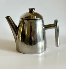 FRIELING Tea Kettle Stainless Chrome Stove Top Coffee Pot Carafe Pour Over