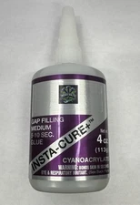 Bob Smith 4oz INSTA-CURE+ Medium CA Glue (Purple), Hobby Bolts, BSI Super Glue