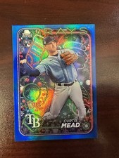 2024 Topps Holiday #H53 Curtis Mead Blue Metallic Glitter RC