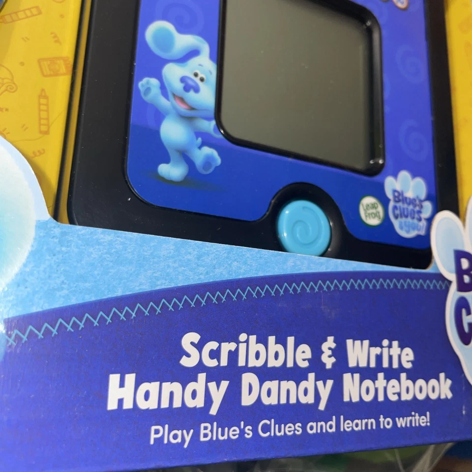 Leap Frog Blue's Clues Scribble Write Práctico Cuaderno Dandy Josh Juguete Interactivo Foto 2 de 4