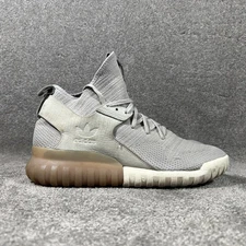 ADIDAS Tubular X Primeknit S74931 Light Grey Granite Athletic Shoes Men’s Sz 12