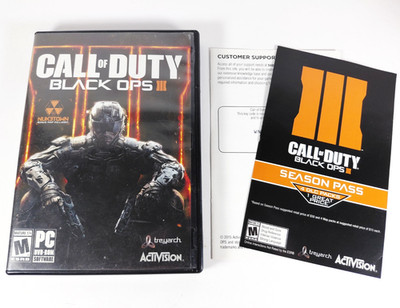 Call of Duty Black Ops 3 III PC DVD-Rom w/ Inserts 6-Disc Set