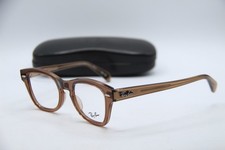 NEW RAY-BAN RB 0707V 8198 CLEAR BROWN AUTHENTIC FRAMES EYEGLASSES 48-21