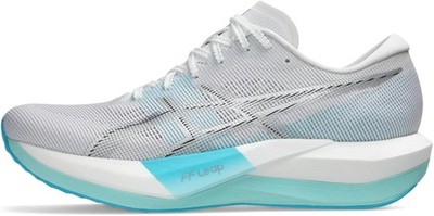 ASICS Unisex Magic Speed 5 Running Shoes, 12.5M / 14W, White/Pure Silver - White