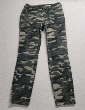 Anthropologie Pilcro and the Letterpress High Rise Skinny Camo Size 27 Corduroy