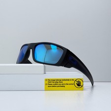 Oakley Fuel Cell OO9096 Sunglasses Matte Black Polarized Deep Blue Lens