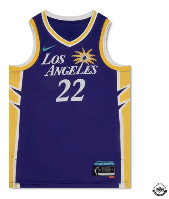 Cameron Brink Autographed 2024 LA Sparks Purple Explorer Nike Jersey UDA - Image 2 of 3