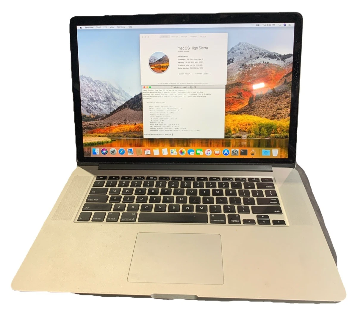 MacBook本体 Apple MacBook Pro 2013 15inch Used Apple MacBook Pro 15-inch 2.6GHz Quad-core i7 (Retina, Late