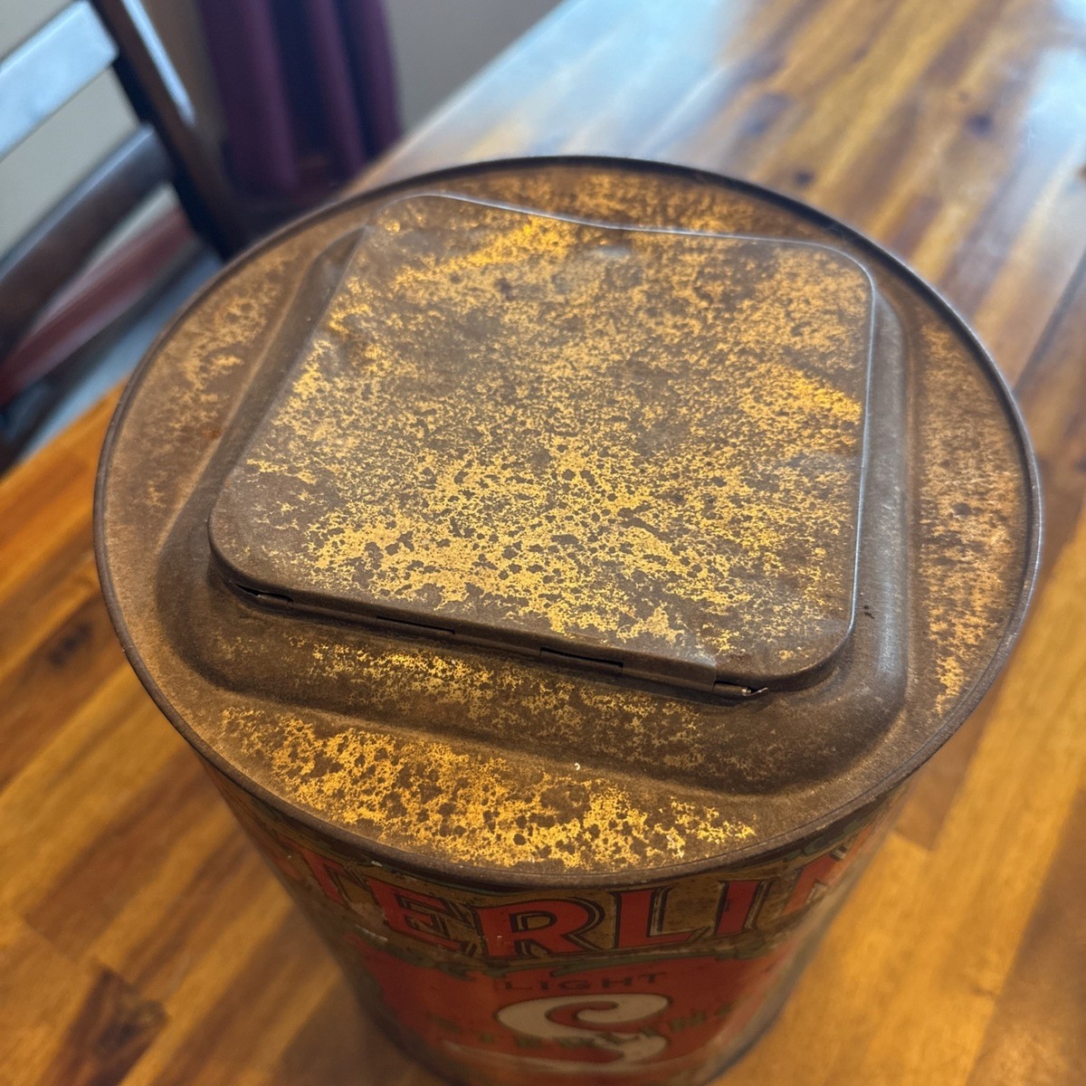 VINTAGE ADVERTISING EMPTY STERLING STORE COUNTER BIN TOBACCO TIN 995-N