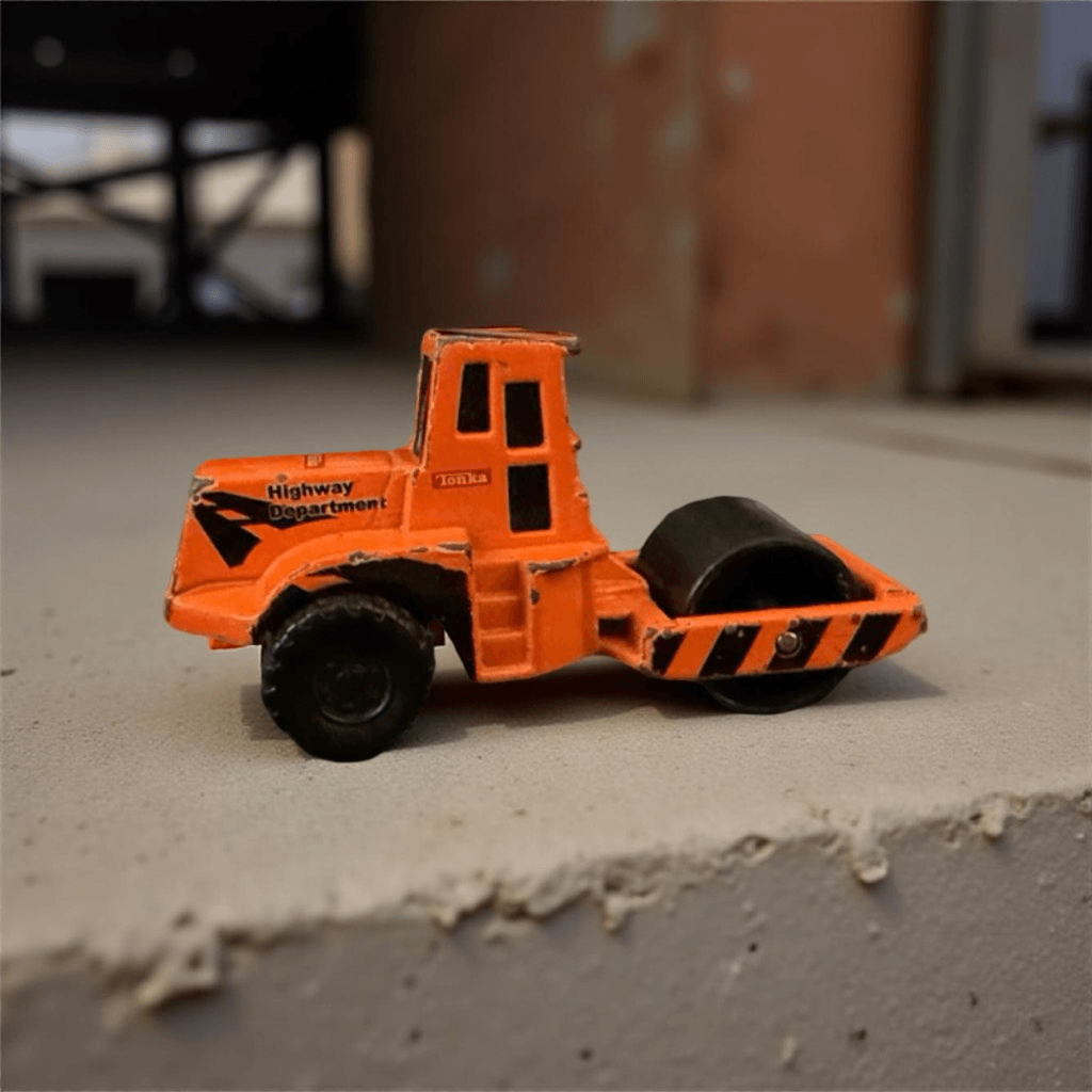 Vintage Orange Maisto Tonka Hasbro Mighty Mini Construction Set