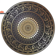 Round Short Pile European Carpets for Living Room Decoration Rugs for Bedroom De