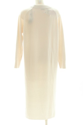 ZARA Robe en maille tricotées Dames Robe T EU 36 bleu acier-blanc