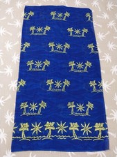 Palm Trees and Sun Print Sarong Pareo Beach Wrap Skirt Cover Up 42"  66"