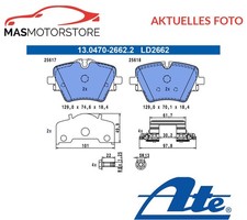 SATZ BREMSBELÄGE BREMSKLÖTZE VORNE ATE 130470-26622 P FÜR BMW X2,2,X1,U10,U06