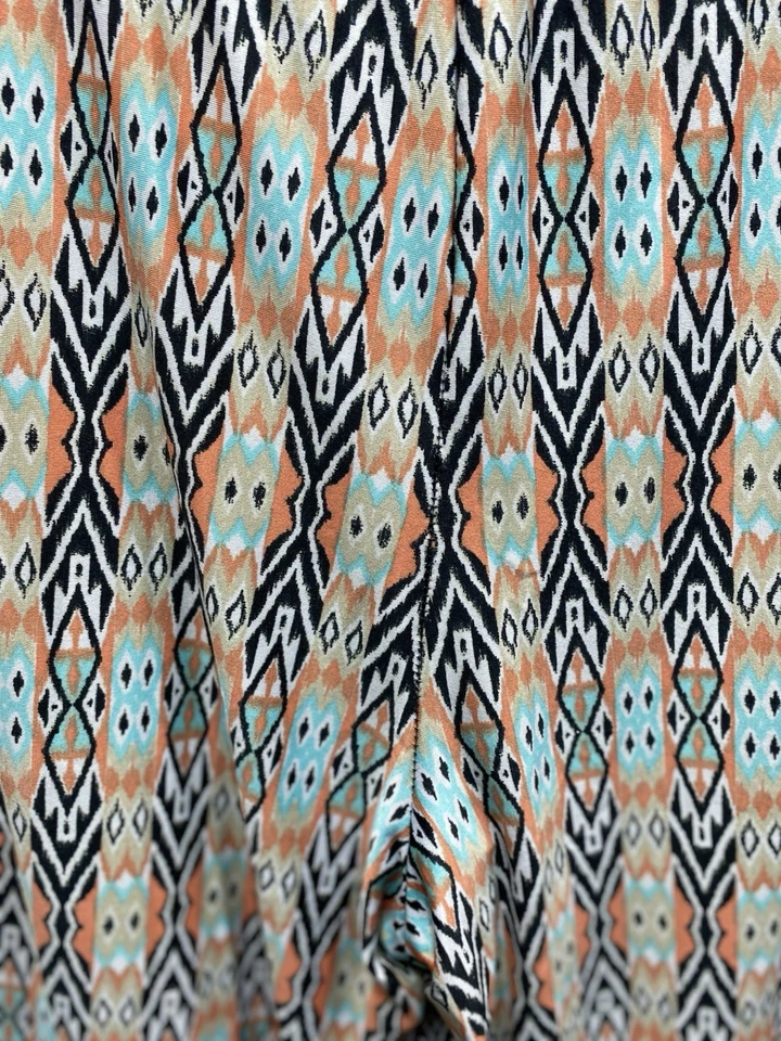 NY Collection Lounge Pants Comfortable Multi-Colored Polyester & Spandex Size L - Image 4 of 4