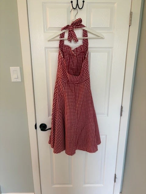 Vestido Collectif Guinga Rojo Halter Corazón Foto 4 de 4