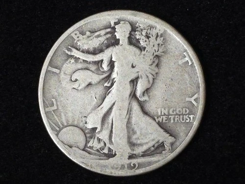1919 Walking Liberty Silver Half Dollar Good 70924
