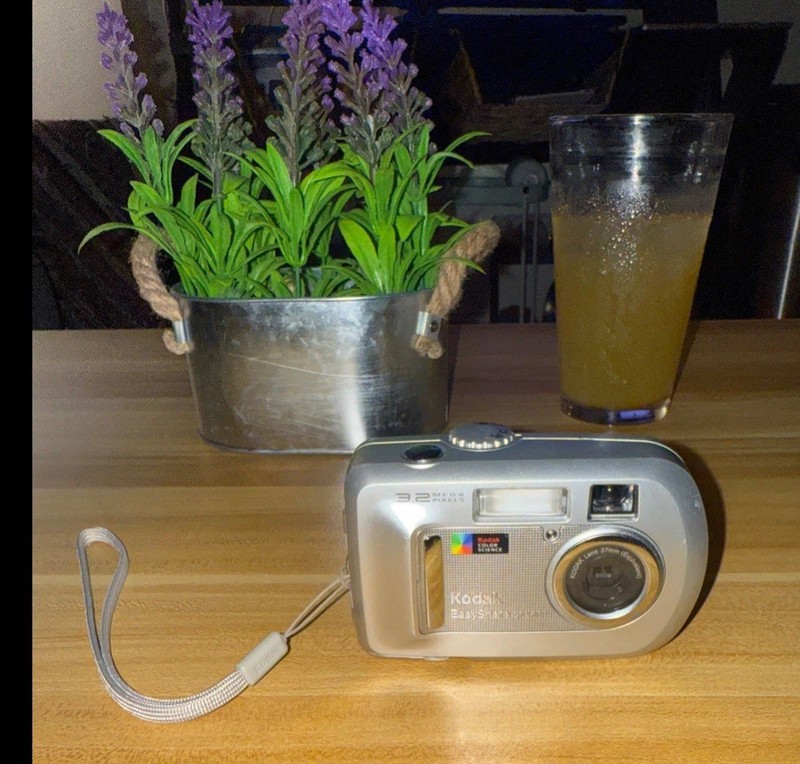 Kodak EasyShare CX7300 3.2 MP Digital Camera - Silver, Tested Works, No Battery