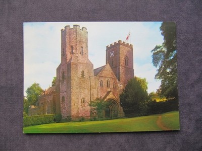 ALTE POSTKARTE VON ST GERMANS PRIORY, CORNWALL, DIE NORMAN WESTFRONT