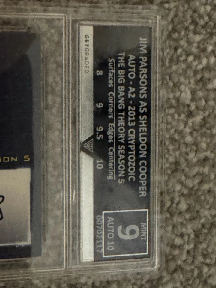 Jim Parsons as Sheldon Cooper Autograph A2 2013 Cryptozoic Big Bang Theory - Image 2 of 3