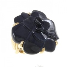 Chanel Camelia Au750 Ring Women Gold One Size