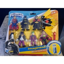 Imaginext DC Super Friends Deluxe Figure Pack Batman Superman Joker Penguin Lex