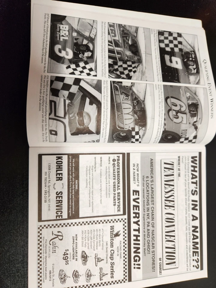 1996 Holland Speedway NASCAR Winston Racing Series Program - Image 4 of 4