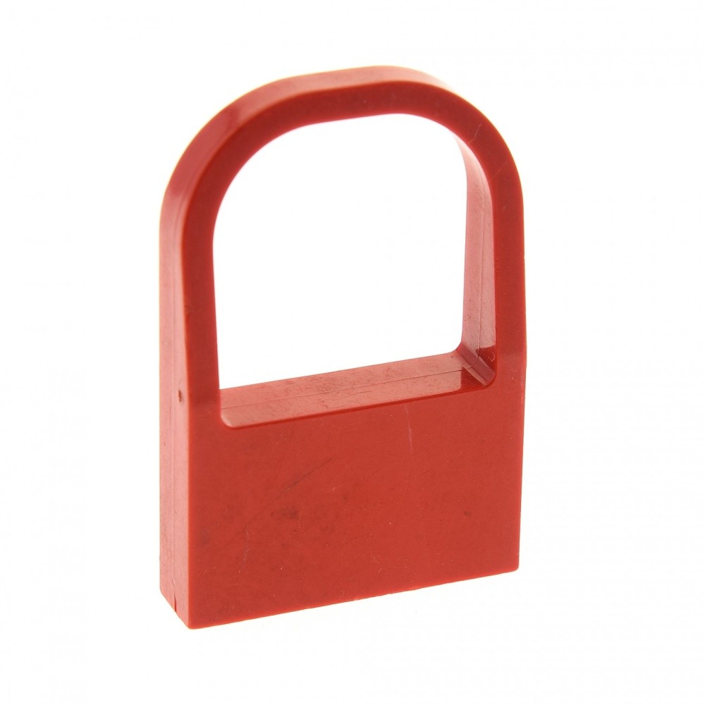 1x Lego Fabuland Window 1x4x5 Red Windshield Curved fabai4
