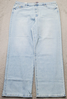 Gloria Vanderbilt Jeans Womens 20 Blue Denim Stretch Relaxed Fit Straight Leg