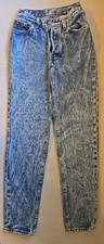 Vintage Levis 501 Button Fly Size 5 Acid Wash