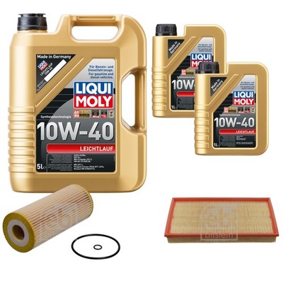 FEBI Inspektionspaket 7L LIQUI MOLY 10W-40 Leichtlauf für VW Golf IV Van 1J1