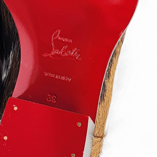 Christian Louboutin Cheliviss Low Boots Hair-on Calf EU 39 US 6 - New $1795 - Picture 6 of 7