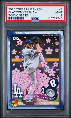 PSA 9 - CLAYTON KERSHAW #3 - 2025 TOPPS TAKASHI MURAKAMI x MLB LIMITED