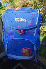 ergobag Schulrucksack/Schulranzen Blau mit St...