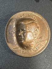 1965 Ireland Republic Penny - Bronze Irish Cent - REPOUSSE’ Jhon F. Kennedy JFK