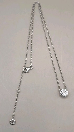 Signed CC 925 Sterling Silver And Rhinestone Charm Pendant Necklace Adjustable - Picture 15 of 16