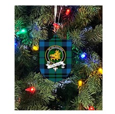 MacVicar Family Crest Christmas Ornament - Single Sided Metal Christmas Ornament