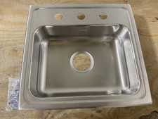Elkay LRAD1918503 Lustertone 19" Drop In Single Basin Kitchen Sink READ