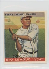 1982 Dover American League Baseball Cards Reprints Heinie Manush HOF 0z0n