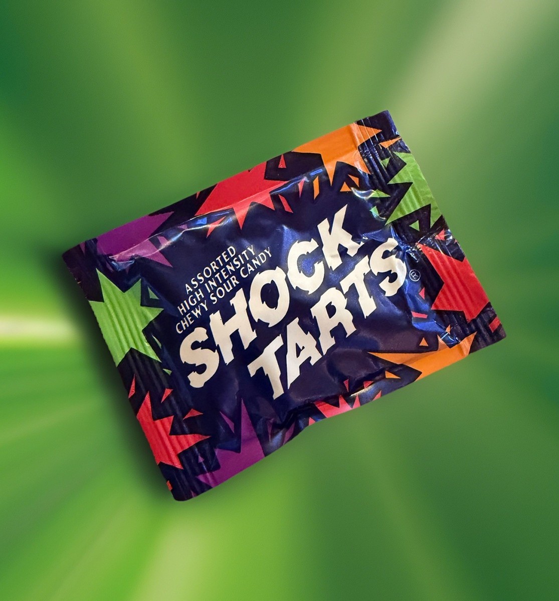 Vintage SHOCK TARTS Treat Size Candy Package - 1993 Sunmark